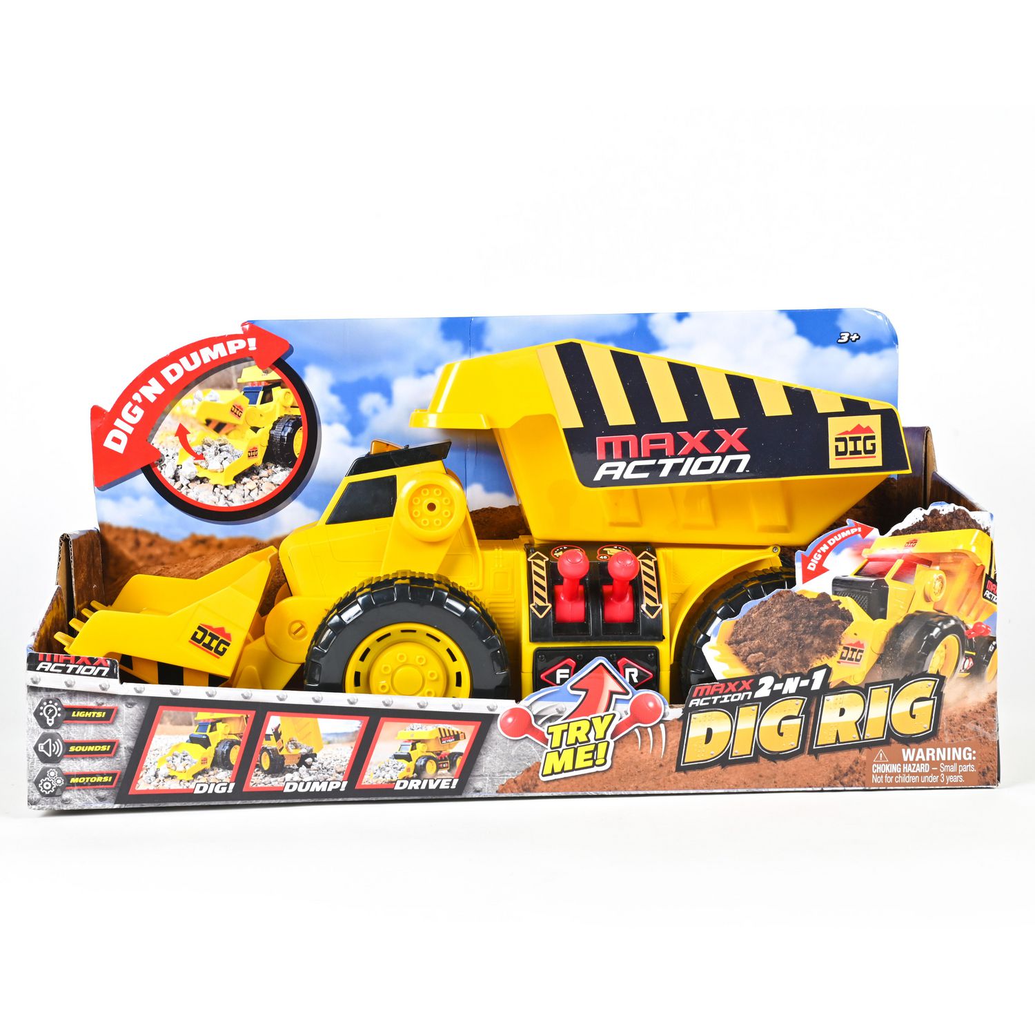 Maxx Action 2-N-1 Dig Rig