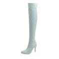 thumbnail image 2 of EGNMCR Bottes d'Hiver pour Femmes Chaussures pour Femmes d'Hiver à Bout Pointu Fines à Talons Hauts Bottes pour Femmes, 2 of 5
