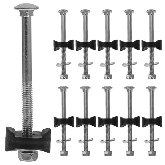 SHISUYAN 12pcs Trampoline Fixation Screws Galvanized Steel Screws Sturdy Trampoline Screws