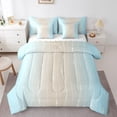 thumbnail image 1 of YST, Gradient Watercolor Comforter Set, 7-Piece, Twin, 1 of 4