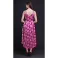 thumbnail image 4 of Bimba Floral Ladies Printed Resort Midi Drawstring Dress Spaghetti Strap Beach Wear-X-Small, 4 of 5