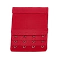 thumbnail image 1 of Langgg Extension Strap Bra Extenders Breathable 3 Rows 4 Hooks Adjustable Brassiere Accessories Clips Replacement Intimates wine red, 1 of 7