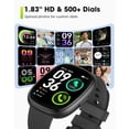 thumbnail image 3 of Montres Intelligentes pour Hommes Femmes Mise en Forme : Traqueur de Mise en Forme avec Appel Bluetooth Fréquence Cardiaque 24/7 SpO2 Moniteur de Sommeil Étanche 5ATM Plus de 120 Modes Sportifs Traqueurs d'Activité Compatibles iPhone et, 3 of 8