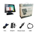 thumbnail image 2 of Moniteur à Écran Tactile TFT LED POS Multi-Touch Capacitif de 12 Pouces, Conception True Flat Sans Joint avec Support POS Ajustable pour Restaurant de Détail, Entrées HDMI et VGA, Haute Résolution 1024 x 768, 2 of 8