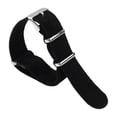 thumbnail image 4 of TISHITA Bracelet de Montre Bracelet de Montre-Bracelet Ajustable pour Fête Saint-Valentin Fête des Pères Noir 22 mm, 4 of 8