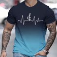 thumbnail image 2 of LUOGENLI T-shirts pour Homme pour Hommes T-Shirt à Imprimé Numérique Col Rond Manches Courtes T-Shirt 4xlt T-shirts pour Hommes T-shirts Graphiques Vêtements d'Été T-shirts Vintage pour Homme T-Shirt Graphique Vêtements d'Été Bleu Pâle TTG, 2 of 4