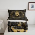 thumbnail image 4 of Ensemble de Literie Signe du Zodiaque Vierge Thème Constellation, Ensemble de Couette Format Simple, Style Bohème Occidental Exotique, Ensembles de Couette 12 Horoscopes Astrologie, Insert de Couette Bohème Soleil et Lune Ciel Étoilé Galaxie Courtepointe, 4 of 5