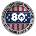 thumbnail image 2 of Arrow Classic Steel Storage Shed, 6x7, Gris pâle, 2 of 9