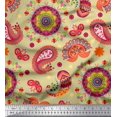 thumbnail image 1 of Soimoi Poly Georgette Fabric Mandala & Paisley Ethnic Decor Fabric Printed Yard 42 Inch Wide, 1 of 3