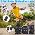 thumbnail image 2 of Équipement de Protection pour Patinage à Roulettes Enfants Adultes Protège-Poignets Ensemble de Protection pour Genoux, 2 of 4