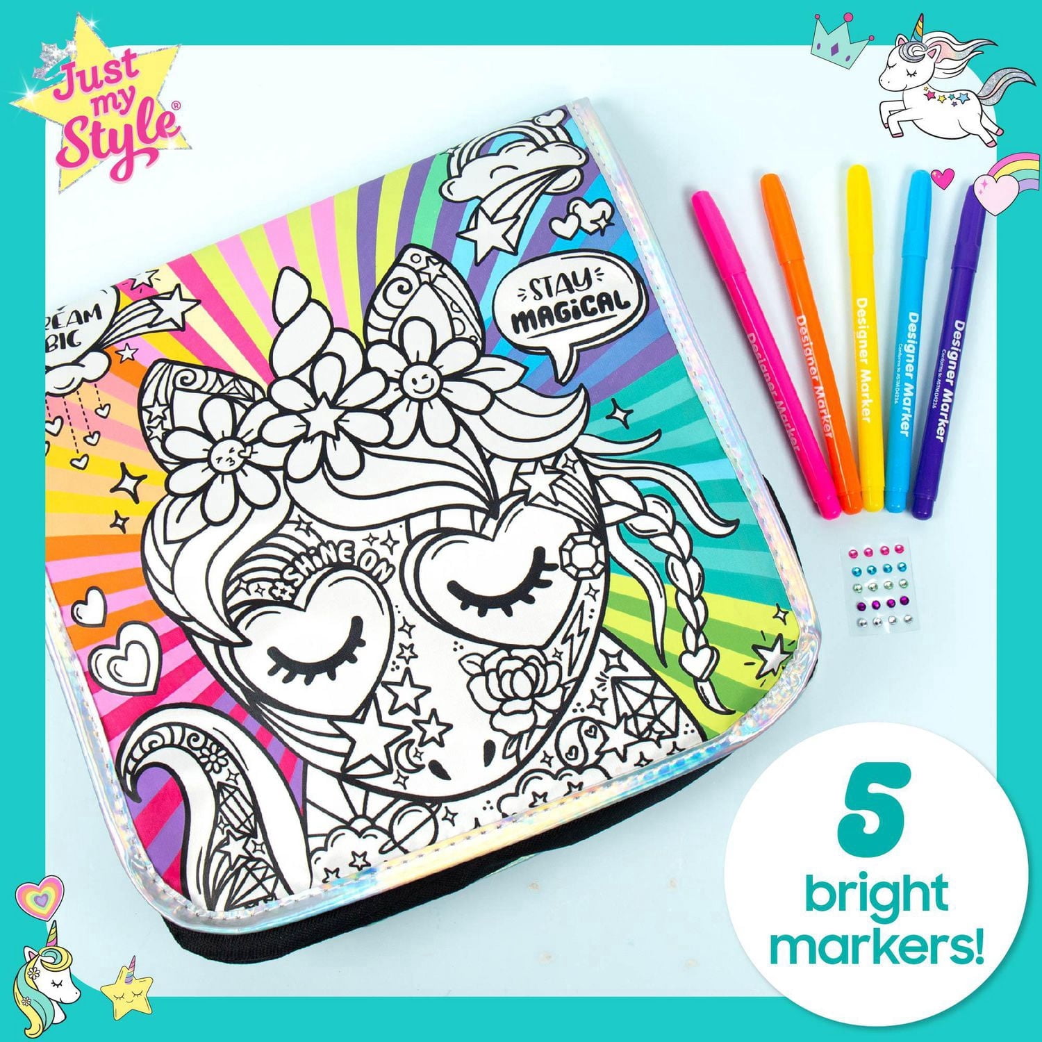 Just My Style® Sac de messager avec licorne
