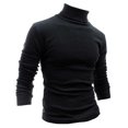 thumbnail image 1 of Pull Col Roulé Thermique Ajusté Basique Décontracté pour Hommes, 1 of 4