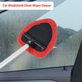 thumbnail image 4 of 3Pcs Car Windshield Cleaning Brush Heavy-Duty Car Window Cleaner Auto Interior Cleaner Tool with Extendable Handle and Rotating Head Vehicle Glass Wiper Cleaning Kit for SUV, 4 of 9