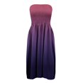thumbnail image 3 of FcBaudy Robe Sans Manches à Épaules Dénudées, Robes d'Été pour Femmes, Robes pour Femmes Robe d'Été Bohème pour Femmes Style Dégradé Robe Sans Manches à une Épaule Robe pour Femme, 3 of 4