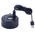 thumbnail image 1 of Mist Maker, USB Port 4 Color LED Lights Mini Mister Fog Machine, Indoor Fountain Garden Pond Water Fogger Atomizer Black, 1 of 7