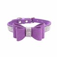 thumbnail image 1 of pitrice Bling Crystal Cat Collar Metal Adjustable Puppy Bow Tie Rhinestone Soft Collars Pet Supplies for Small Medium Dogs, 1 of 3