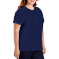 thumbnail image 4 of Hanes SL04 T-Shirt Nano pour Femmes - Bleu Marine, 2X, 4 of 4