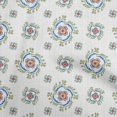 thumbnail image 1 of oneOone Polyester Lycra Brown Fabric Florals Fabric For Sewing Printed Craft Fabric By The Yard 56 Inch Wide, 1 of 4