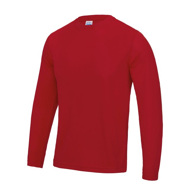AWDis Just Cool T-Shirt Uni à Manches Longues pour Hommes, Performance Sportive Cool