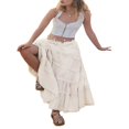 thumbnail image 3 of Flowy Summer Skirts with Drawstring High Waist for Women, 3 of 6