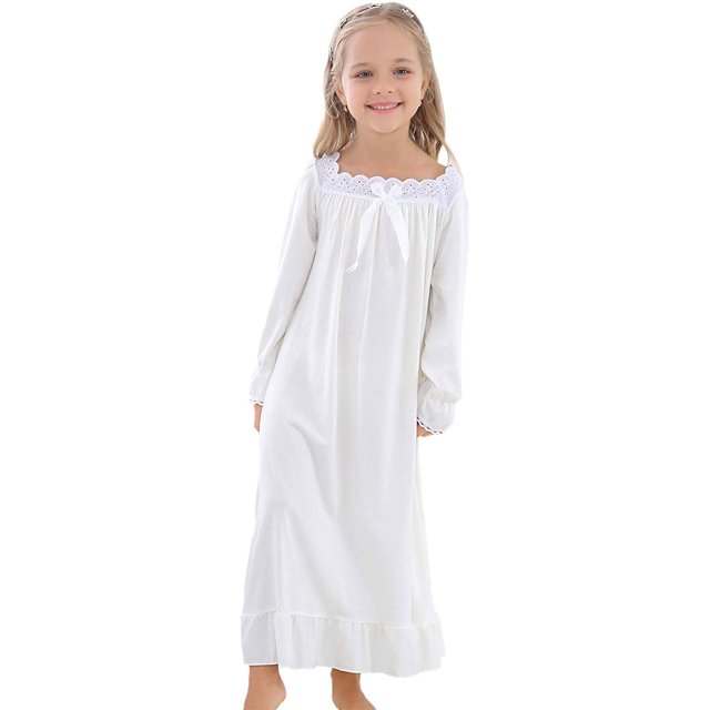 Robe Fille Tout-Petit Blanche Rose Robe Décontractée Jupe Princesse pour Fille 3-20 Ans