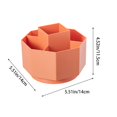 thumbnail image 3 of Oleegame 2PC Spoon And Lid Rest Pen Holder Large Capacity Desktop Office Student Dormitory Desktop Cosmetics Storage Box Brush Holder Pen Box White, 3 of 9
