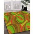 thumbnail image 3 of Ahgly Tapis Rectangulaire Lavable en Machine Intérieur Transitionnel Vert Pistache, 5 Pieds x 7 Pieds, 3 of 7
