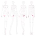 thumbnail image 1 of MasteelfCA 1 Set Clothing Drawing Template Ruler Model Fashion Women Sewing Patchwork Rulers, 1 of 9