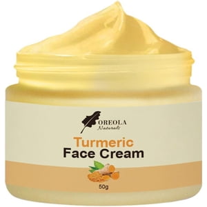 Turmeric Face Cream, Moisturizing, Glowing and Hydrating (50g) Ideal For All Skin Types by Oreola Naturals