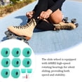 thumbnail image 4 of 8pcs Skate Wheel Skateboard Part Inline Sport Accessories Replacing Fittings High Speed Roller Skates Wheels Modified Component Green, 4 of 6