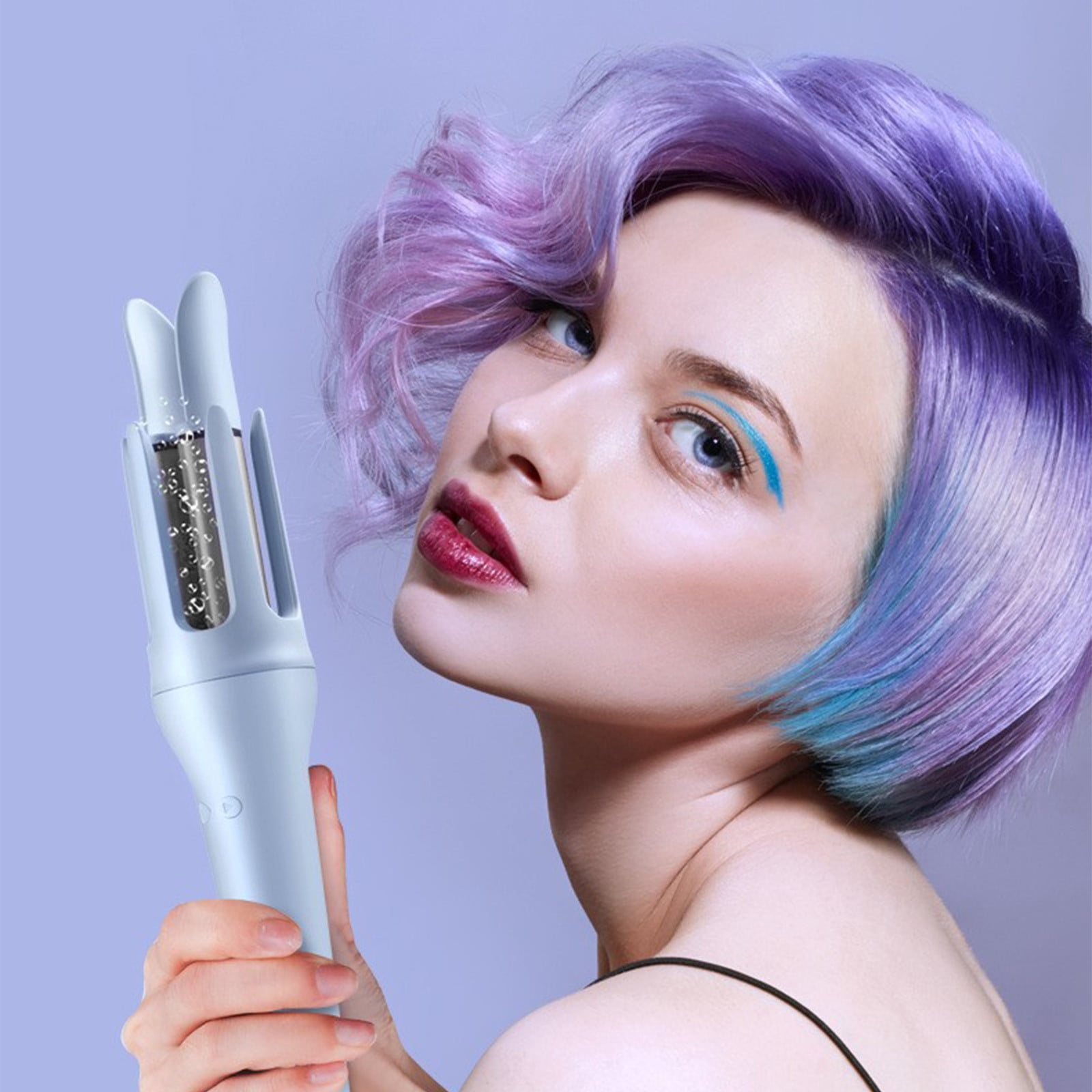 FcBaudy Curling Iron 32mm Automatic Hair Curler Easy-to-use Travel Automatic Curling Iron Fast Heating Small Auto Rotating Curing Wand For Curls 3 Tunable Temps Auto Shut-Off Curling Iron