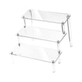 thumbnail image 2 of yingyy Thicken Acrylic Display Stand Showcase Fixtures-Conutertop Desktop Organization Shelf Three Layer 20cm, 2 of 6