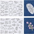 thumbnail image 1 of Cagogo Embroidery Stabilizer, 50 Pack Washable Water Soluble Tear-off Stabilizer, Machine Embroidery Stabilizer Paper, Hand Sewing Stabilizer for Embroidery Projects, DIY Crafts, Bohemian Flower, 1 of 1