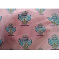thumbnail image 4 of oneOone Cotton Silk Fabric Floral Block Printed Craft Fabric BTY 42 Inch Wide, 4 of 4