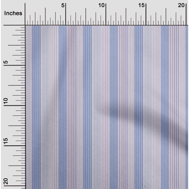 oneOone Viscose Chiffon Fabric Multicolor Stripe Decor Fabric Printed BTY 42 Inch Wide