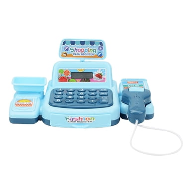 Jouet de Caisse Enregistreuse de Supermarché pour Jeu d'Imitation avec Calculatrice et Pièces de Jeu, Mini Ensemble de Dépanneur pour Jeux de Rôle (5 Ans et +)