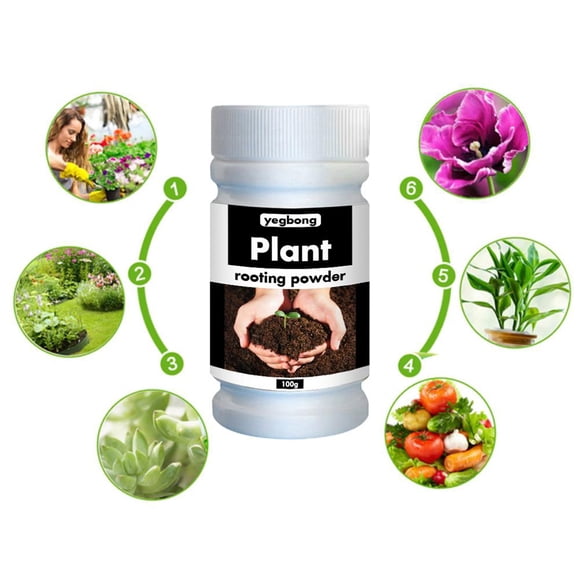 Quick Rooting Powder Fast Plant Flower Rooting Powder Quick Rooting Powder Growth Transplant Fertilizer for Improving Flowering Cutting Survival