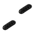 thumbnail image 2 of braveheart Silicone Cable Winder Desktop Management Clip Cable Holders Cable Organizer Good black 2Set, 2 of 6