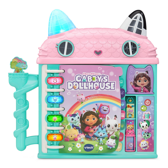 VTech® Gabby's Dollhouse Cat-a-Vator Discovery Book - English Version, 3+ Yrs