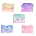 thumbnail image 3 of ziyahi Floral PVC Waterproof Cosmetic Bag Bath Toiletry Towel Makeup Storage Bag Flower Pouch Case Organizer, 3 of 9