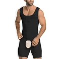 thumbnail image 2 of NonEcho Men Shapewear Tummy Control Full Body Shaper Slimming Bodysuit Plus Size, 2 of 4