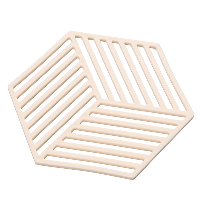 CAROOTU Hexagonal Table Isolation Multifonctionnel Résistant à la Chaleur Antidérapant Sous-Verres pour la Maison Cuisine Restaurant