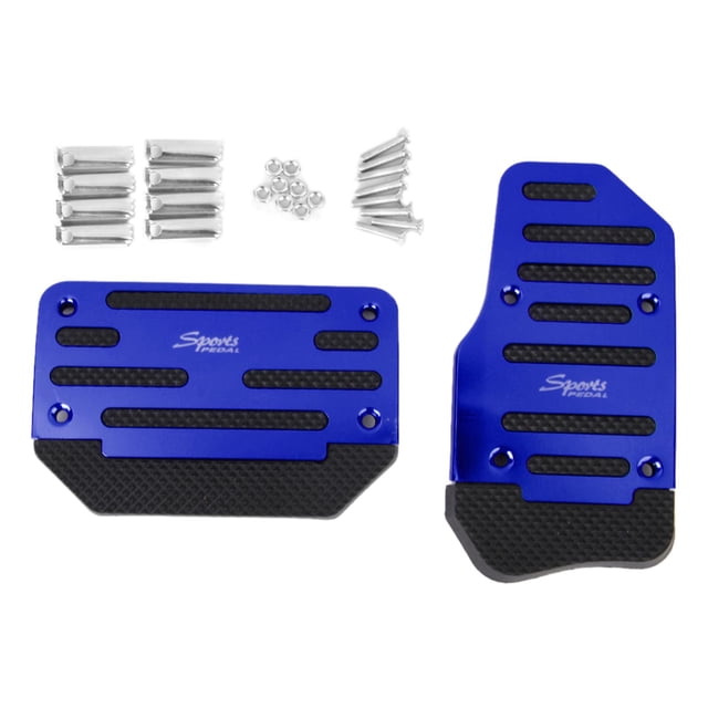 Milaget Non-Slip Sport Auto Car Truck Brake Pedal Pad Covers - Blue