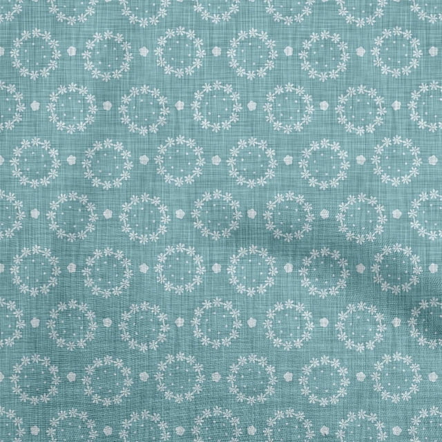 oneOone Polyester Spandex Dusty Teal Green Fabric Block Sewing Craft Projects Fabric Prints By Yard 56 Inch Wide-3D