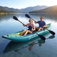 thumbnail image 3 of Costway Ensemble de Kayak Gonflable Portable pour 2 Personnes avec Rames en Aluminium Siège Rembourré en EVA Turquoise, 3 of 10