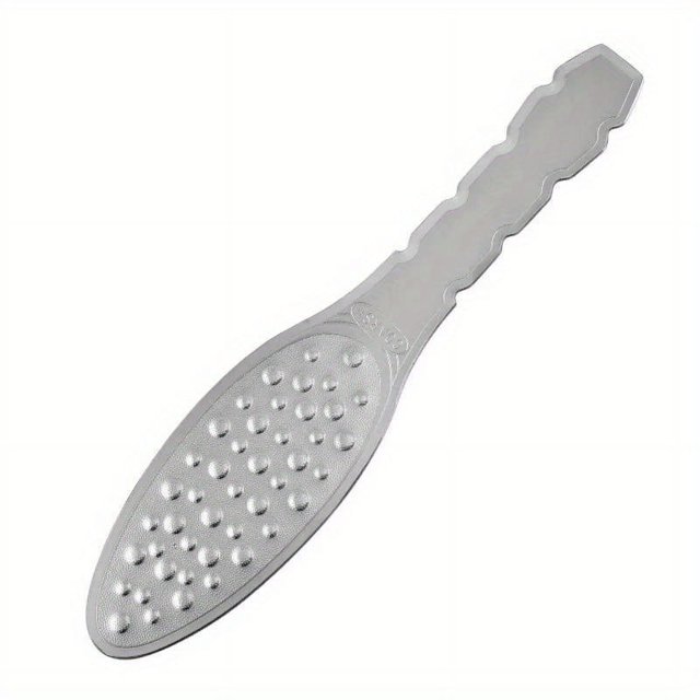CNKOO Professional Stainless Steel Foot File - Dual-Sided Heel Scraper & Callus Remover Portable Pedicure Tool for Smooth Feet