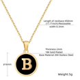 thumbnail image 3 of Colliers, Collier Lettre Coquille Mignonne pour Filles, Pendentifs Pièce pour Filles en Acier Inoxydable Colliers Initiale pour Femmes Bijoux Rond, 3 of 8