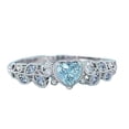thumbnail image 2 of Daisyyozoid Ladies Fashion Wedding Love Heart Diamond Ring, 2 of 3
