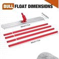 thumbnail image 2 of 46"X8" Bull Float Kit Aluminum Magnesium Alloy Concrete Float with Adjustable Bracket and 4 Handles, 2 of 7