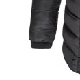 thumbnail image 4 of Fankiway Veste Décontractée Mi-Longue à Capuche à Manches Longues pour Femme avec Petit Imprimé Style Noir 3TG, 4 of 4